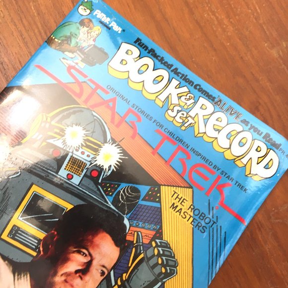 VTG  Sealed Star Trek Robot Masters 1979 Peter Pan Books & Record Set - Picture 2 of 10